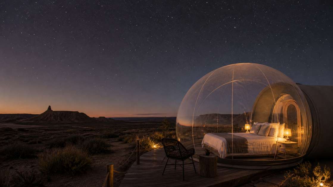 Dormir bajo las estrellas en Navarra: precios y realidad