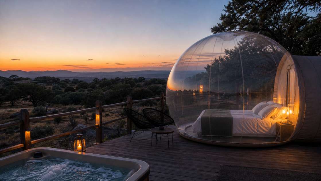 Hoteles burbuja cerca de Madrid: Guía 2024 con precios, jacuzzi y escapadas románticas
